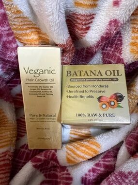 Veganic Hair Growth Oil & Batana Oil Duo - Gold Packaging